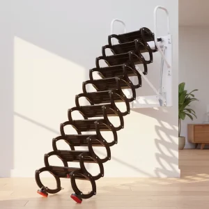 Modern Cold Rolled Carbon Steel Telescopic Ladder Thickened Reinforced Outdoor Kitchen Use 300kg Load Capacity 12.5ft