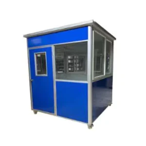 Modern Design 2*2m Guard Shack Grey Steel Security Cabin for Office Building Doorkeepers