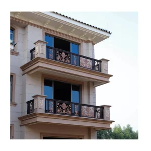 Modern Design Balcony Railing Wrought Iron and Steel Balcony Railing Designs