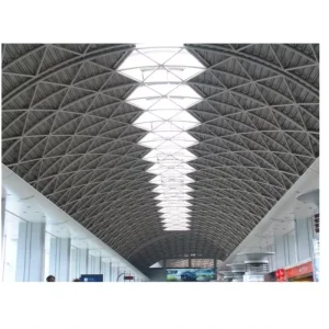 Modern Design China Prefabricated Light Steel Structure Space Frame Truss for Airport Terminal Roof Construction