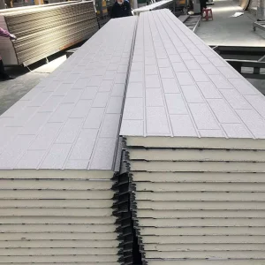 Modern Design Fireproof Decorative Wall Panels Exterior Polyurethane PU Insulated Metal Carved Board Sandwich Wall Panel