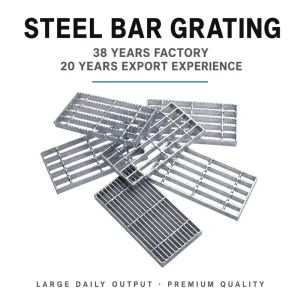 Modern Design Galvanized Steel Grating Panels Heavy Duty Metal Grid Grating