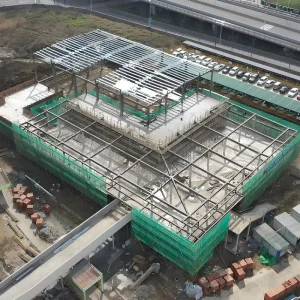 Modern Design Industrial Heavy Steel Structure Storage Warehouse Bridge Building Kits with Welding and Bending Services