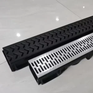 Modern Design Outdoor Galvanized Steel Water Drain Channel PVC Gutter with Drainage for Outdoor Living Spaces