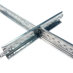 Modern Design Painted T-Shaped Steel Keel Suspended Grid Component T Bar Ceiling Steel Keel for Ceiling Frame