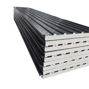 Modern Design Popular Weatherproof Fireproof Sheet PU Sandwich Metal Roofing Panels Insulated Aluminum Tile Roof Panels