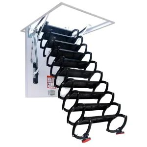 Modern Designed Automatic Electric Telescopic Attic Hatch Stairs Aluminum Alloy Household Loft Ladder Roof Mount Roof Mount