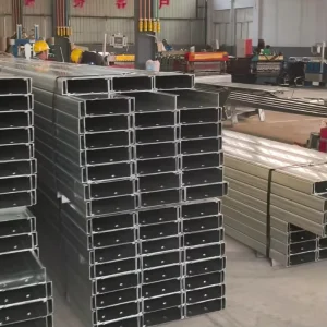 Modern Durable Galvanized C type Channel Steel Beams & Perforated C purlins for Building Structures