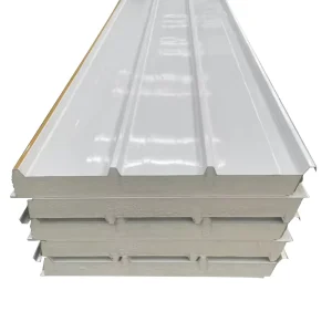 Factory Glass Wool Steel Clad Sandwich Panels Drying Room Purification Fireproof Heat Insulating Roof Tiles New Color