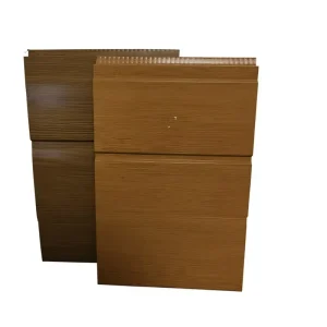 Modern Eco-Friendly Wood Grain Metal Carved Panel for Exterior Wall Cladding Prefab House & Villa Use Water & Fire Resistant