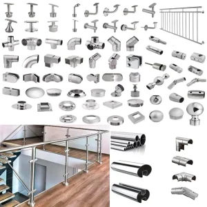 Modern European Style Stainless Steel Balustrade Handrail System for Hospitals Apartments Stairs Balconies and Pools
