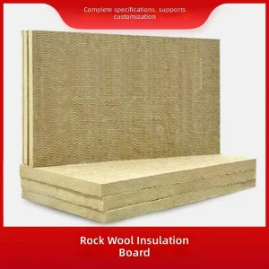 Modern Fireproof Eco Friendly Square Rock Wool Board Panels Heat Preservation Sound Insulation Roof Wall Sheet for Residential