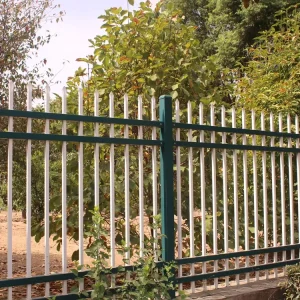 Modern Galvanized Steel Metal Fence Powder Coated Carbon Steel Street Railing for Outdoor Villa Garden Courtyard Mall Application