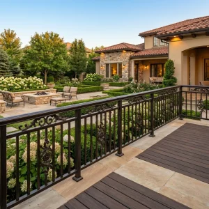 Modern Galvanized Steel Railings for Balcony Porch Stair Villa Easy Installation Rust Resistant Frameless Design