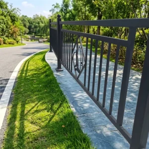 Modern Galvanized Steel Stair and Balcony Railings Durable Outdoor Railings with Water Resistant Feature Warranty