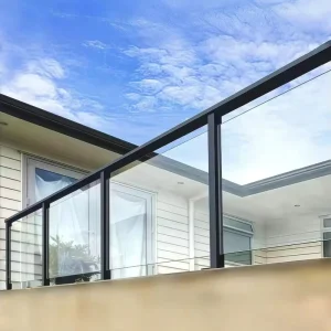 Modern Glass Stainless Steel Railing Handrails DIY for Outdoor Spaces Stairs Villas Hospitals Hotels Courtyards Shopping Malls