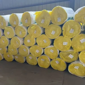 Modern High Density 50mm Fiberglass Glass Wool Insulation Blanket Roll Sheet Fire Resistant Eco Friendly Efficient Heat Square