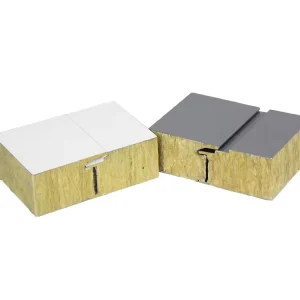 Modern Insulation Rock Wool Sandwich Panels for Home Prefabricated Steel Buildings