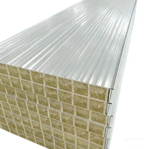 Modern Magnesium Cotton Fireproof Board Sandwich Panel High Strength Metal Rock Wool Clean Room Partition Wall Ceiling