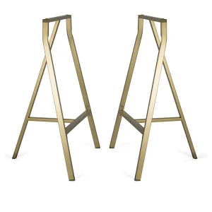 Modern Metal Cross Trestle Table Legs