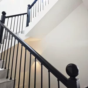 Modern Metal Railings Wrought Iron Staircase Railings for Indoor Use in Villas and Apartments
