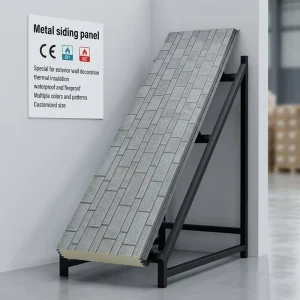 Modern Metal Sandwich Walls Polyurethane Core Anti Seismic Fireproof Sound Absorbing Exterior Wall for Prefab House Hotel Villa