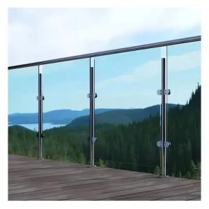 Modern Outdoor Deck Glass Railing Balustrades & Handrails