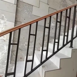 Modern Outdoor Stainless Steel Stair Railings Easy DIY Zinc Steel for Outdoor Stairs and Hospitals