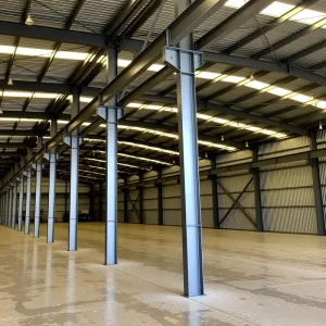 Modern Popular Light Prefabricated Q355 Steel Structure Factory Warehouse Workshop for Food Processing GB Standard Customized