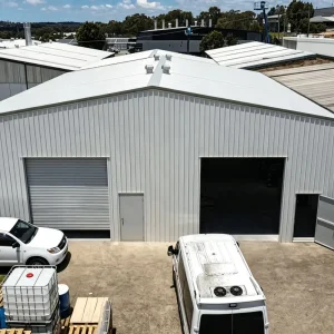 Modern Prefabricated Galvanized Steel Structure Workshop Warehouse Garage Shed Hotel Wind resistant Rapidly Assembled