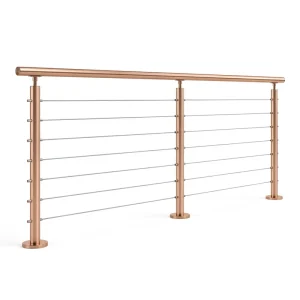 Modern Railing Style 1/8″ Stainless Steel Cable Staircase Cable Railing System