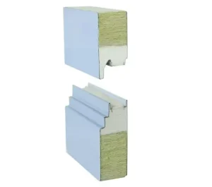 Modern Rock Wool Sandwich Panel for Container House Carport Cold Room Villa Fireproof A level Galvanized Steel Surface