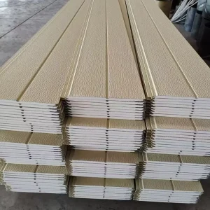 Modern Sandwich Structure Color Steel Galvanized Sheet Iron Carved Panel Wall Insulation Board Fire Resistant Water Resistant