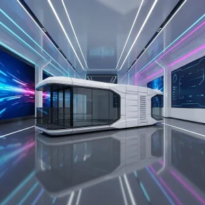 Modern Space Capsule Scenic Activity Capsule with Smart Home AI Voice Tiny Home Prefab House Capsule Homestay Hotel