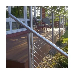 Modern Stainless Steel Balustrade Handrail Stair Cable Railing Warranty