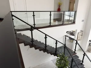Modern Stainless Steel Railing System Balustrade Handrail Stainless Clamp for Apartment Stair Railings Balcony Areas