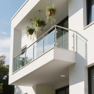 Modern Stainless Steel Railing System for Hospital Stair Railings and Balcony Areas Water and Rust Resistant