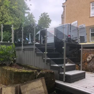 Modern Stainless Steel Railing Systems for Villa Stair Balcony Hotel Balustrade