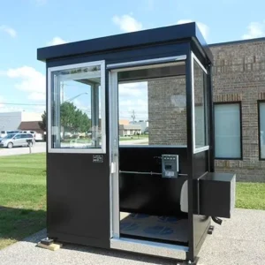 Modern Stainless Steel Security Booth Prefab for Outdoor Carport Use