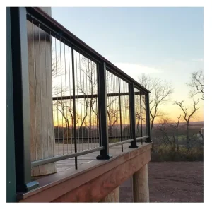 Modern Stainless Steel Vertical Cable Railing Wire Rope Hardware System for Stair Balcony and Outdoor Use
