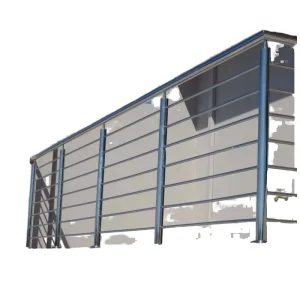 Modern Stainless Steel Wire Railing Design Pipe Deck Railing Post for Villa Hotel Stair Balcony Apartment Outdoor Use