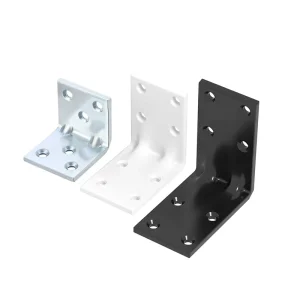 Modern Steel Corner Brackets L Shaped 90 Degree Right Angle Fixing Connectors for Table Chair Cabinet Wardrobe Shelf Supports