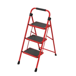 Modern Steel Folding Ladder Stool with Foam Handle 150KG Weight Capacity Compact Design for Indoor Home Use