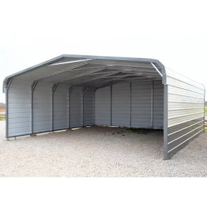 Modern Steel Structure RVs Parking Carport 20x30ft Customizable Size Galvanized Frame Fast Assembling Garage Kit