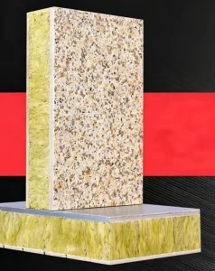 Modern Stone Texture Insulated Wall Siding Decorative Sandwich Panel for Residential House Facade Renovation Project