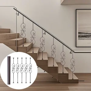 Modern Style Grade 304 Stainless Steel Stair and Balcony Railing Iron Aluminium Guard Railing