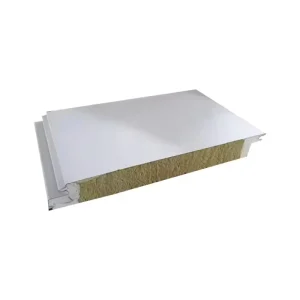 Modular Eco Friendly Waterproof Fire Resistant Rock Wool Sandwich Panels Metal Siding Scenic Area Exterior Walls Roof Cold Room