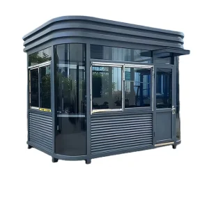 Modular Prefabricated Contemporary Waterproof Fire Resistant Eco Friendly European Sandwich Panel Steel Structure Security Booth