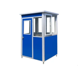 Modular Prefabricated Mobile Steel Guardhouse Toll Booth Sentry Box with Sandwich Panel