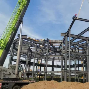 Modular Q235 Q345 Q355 Steel Factory Workshop Prefabricated Industrial Prefab Steel Structure Building for Heavy Equipment